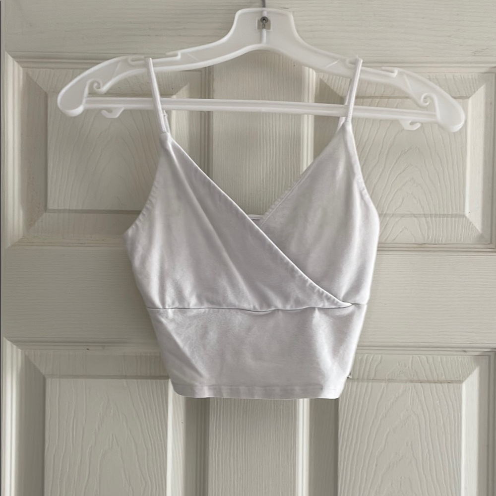 Hollister White Crop Top